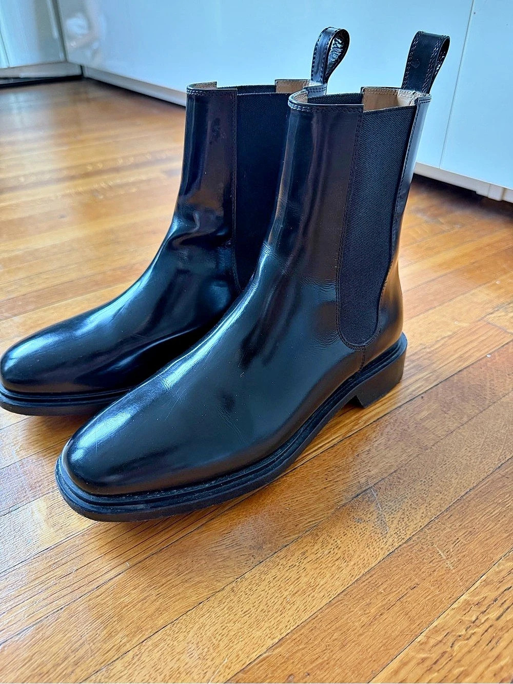 A.P.C. Black Chelsea Ankle Boots Like New